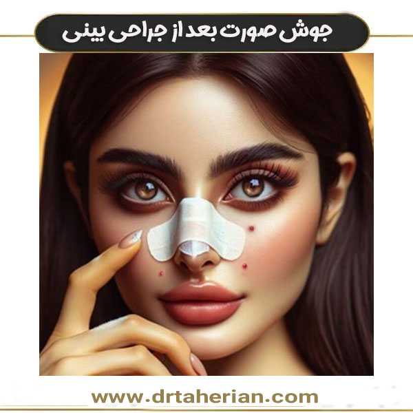 جوش صورت بعد از جراحی بینی